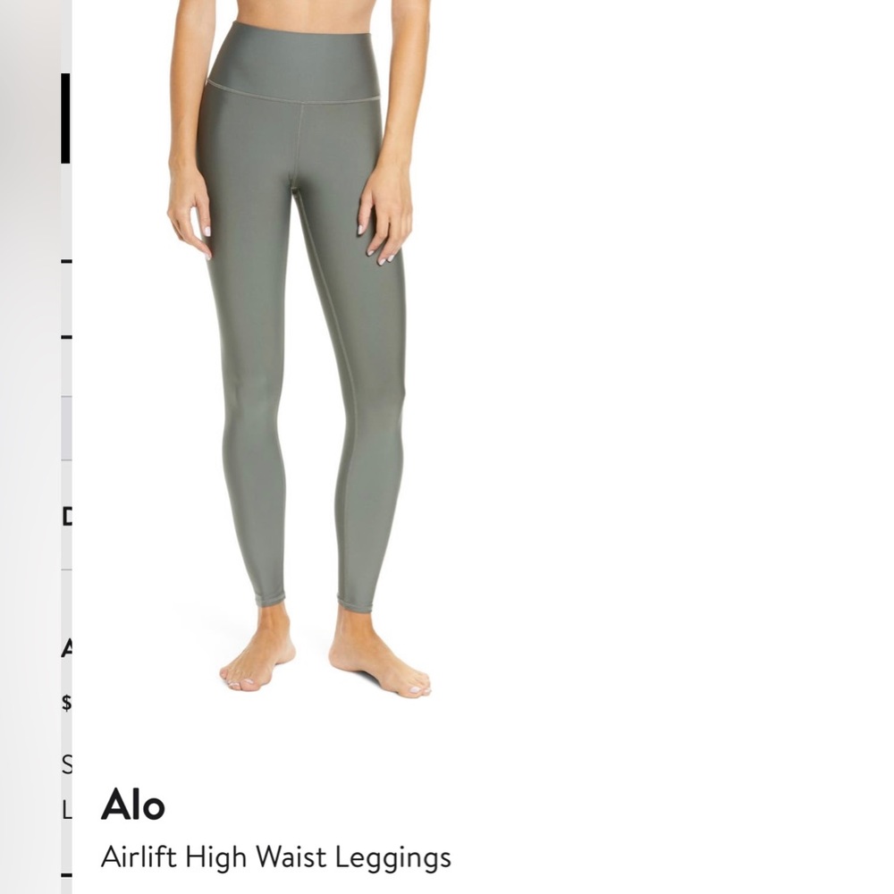 Alo airlift high waist leggings. Limestone color.